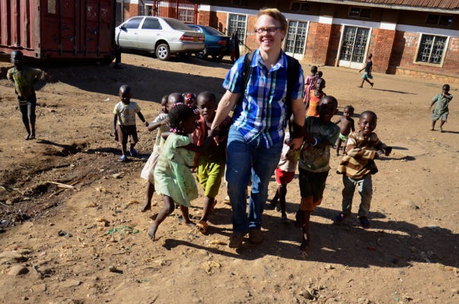 Slum kids with Jeff Slum kids with Jeff