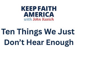 John Kasich’s Substack | Substack