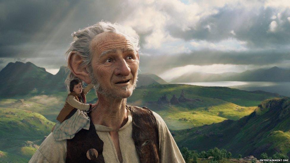 How Mark Rylance (who's 5'8") became the 24 foot BFG from Roald Dahl's book  - BBC News