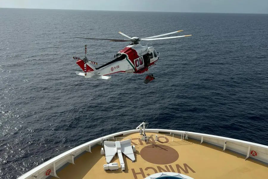 Crew Member Medevacked from MSC Virtuosa | Crew Center