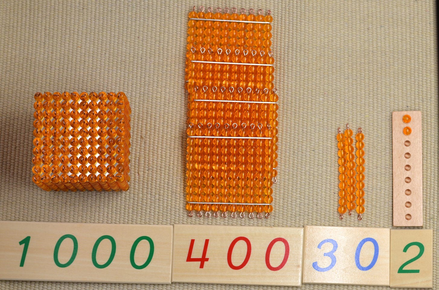 Montessori ten golden bead bars / Montessori Math / Montessori toys / –  CANMOM