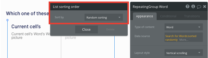 Sắp xếp danh sách từ vựng Duolingo theo thứ tự ngẫu nhiên.