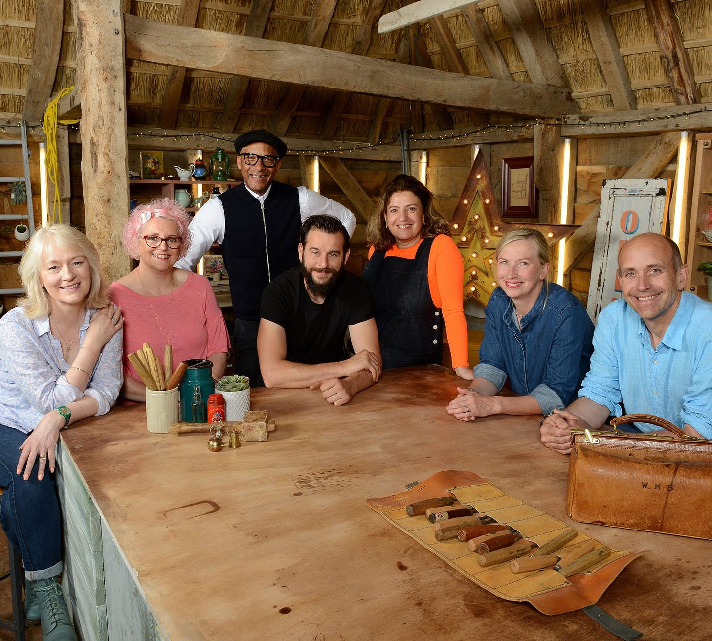 Some of the expert craftspeople from The Repair Shop Some of the expert craftspeople from The Repair Shop