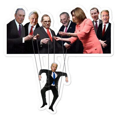 Funny Biden Puppet Sticker Sleepy Joe Biden DNC Dementia ...