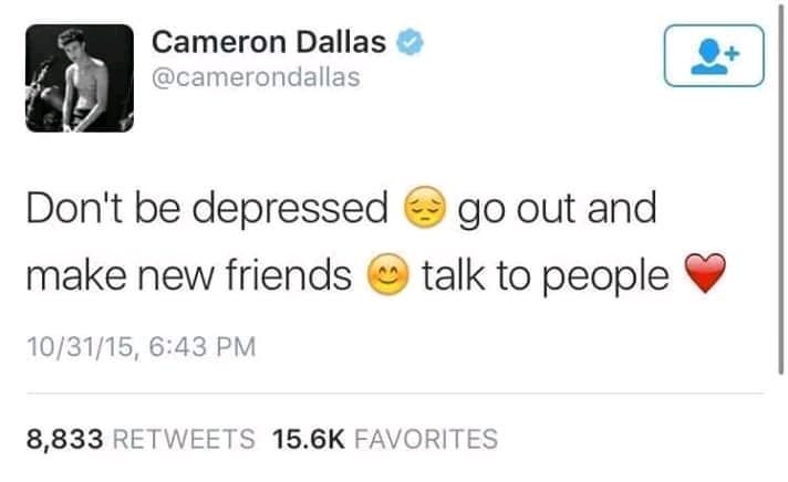 Don't be depressed 😊 : r/thanksimcured