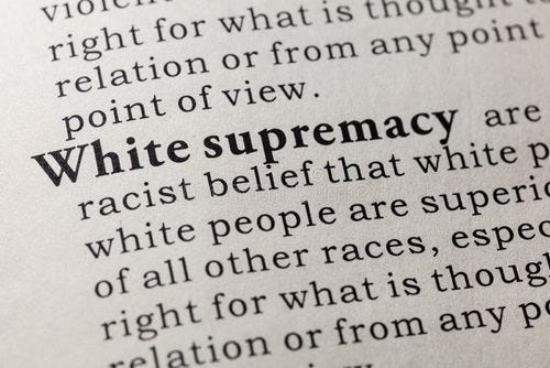 Definition of White supremacy. Fake Dictionary, Dictionary definition of the word White supremacy. including key descriptive words royalty free stock images