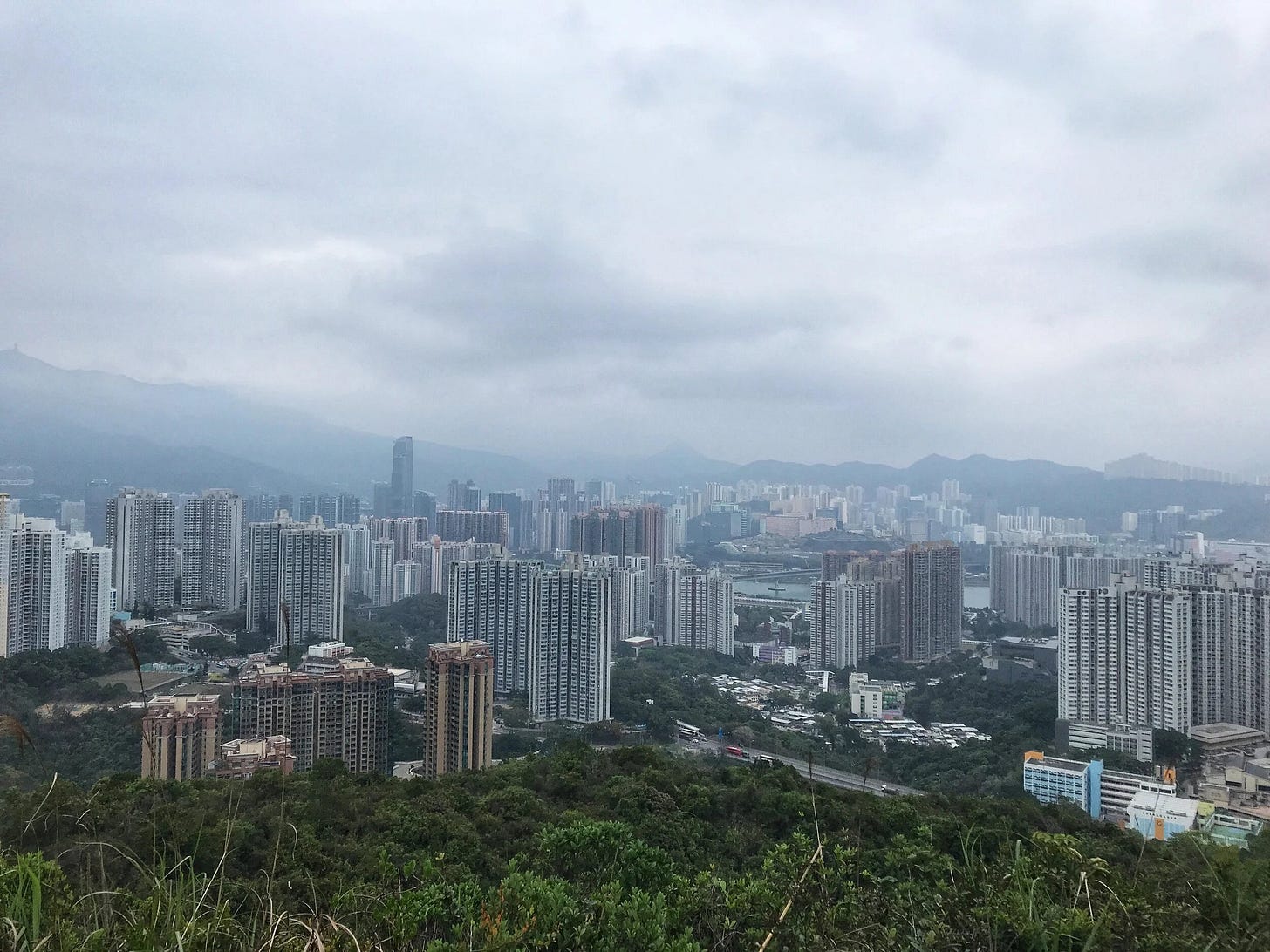  Views of Cheung Wang Estate and SKH Tsing Yi Chu Yan Primary School from the Hills of Tsing Yi Nature Trails 