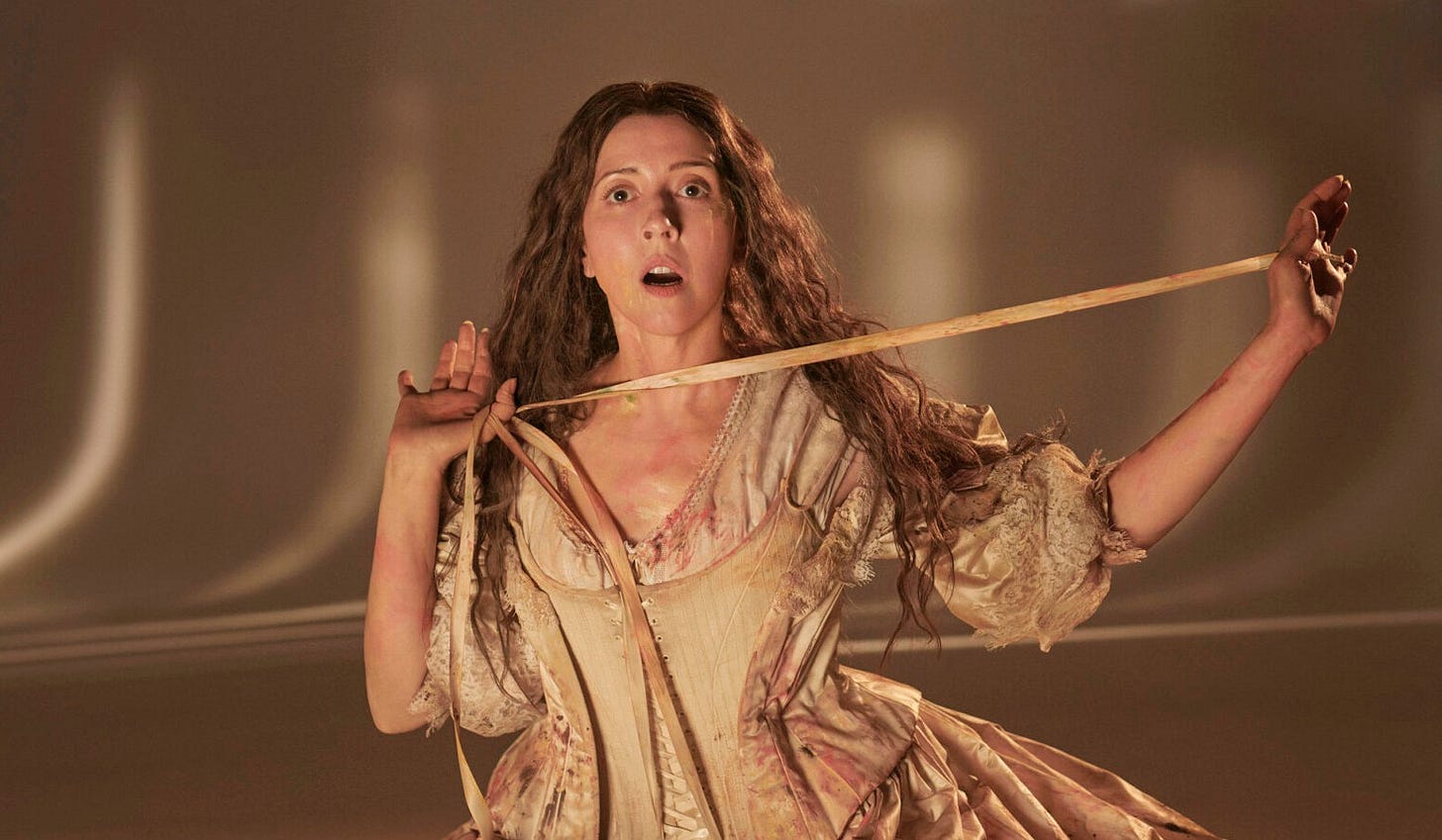 Lisette Oropesa as Elvira in a promotional photo for I Puritani, part of the Metropolitan Opera’s 2025-26 season. 