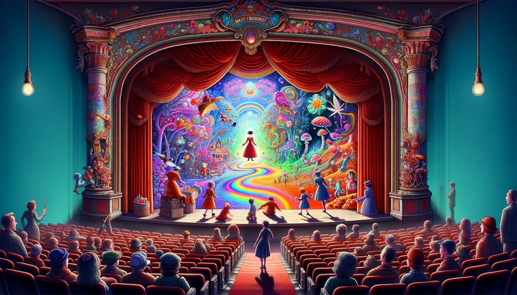 Mary Poppins guides us through a journey where reality and fantasy intertwine