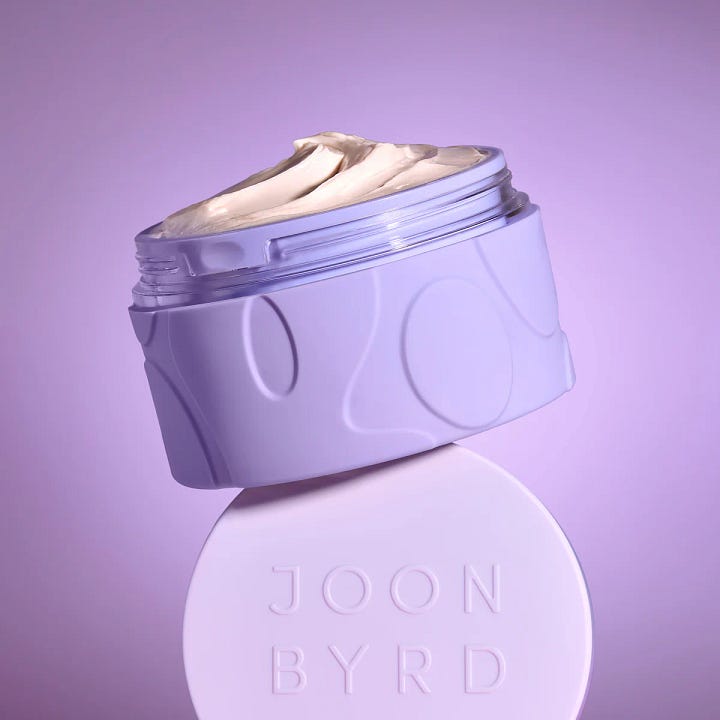 Joonbyrd Sunday Sofa Body Butter and Moon Swim Body Wash in aesthetic silicone packaging.