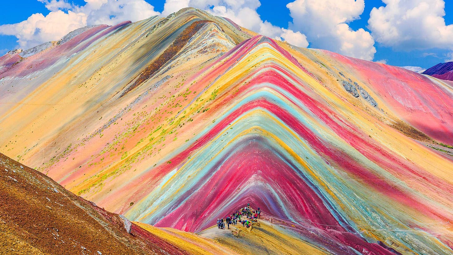 Vinicunca, the beautiful mountain of seven colors