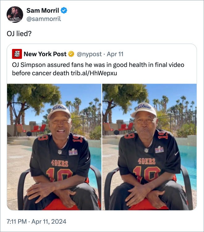 OJ lied?