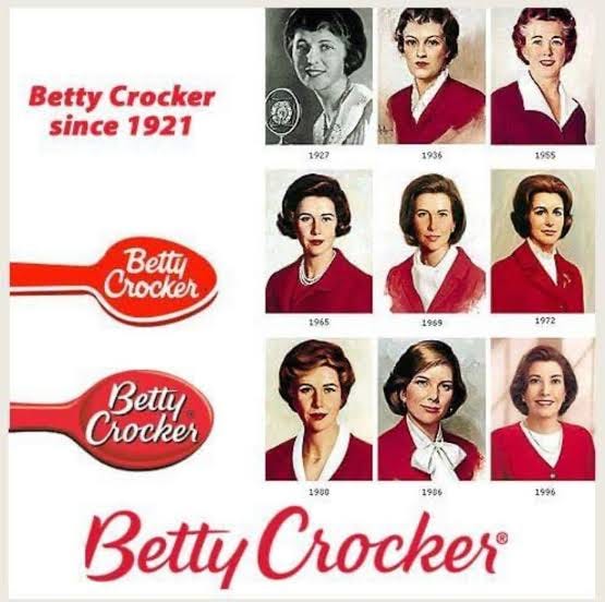 The many faces of Betty Crocker ❤️