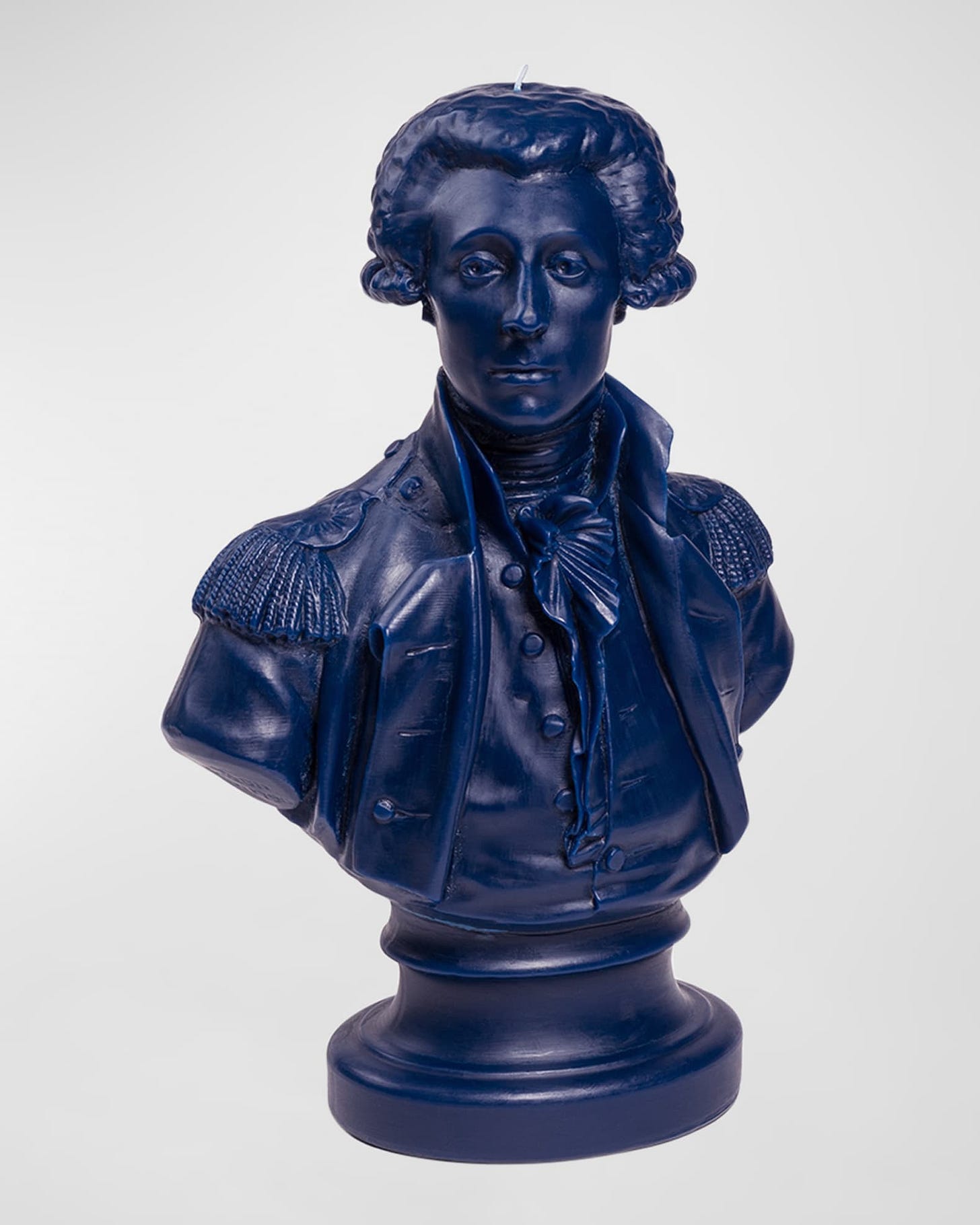 Lafayette Bust Candle, Royal Blue 0