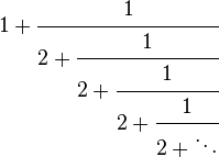The square root of two as a repeating fraction