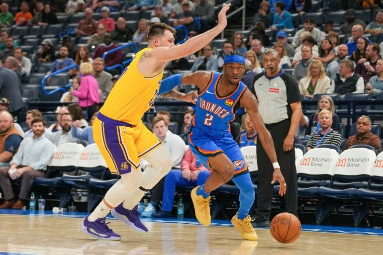 Luka Doncic ejected; Lakers lose to Thunder as Shai scores 42 | Basketball  News | Al Jazeera