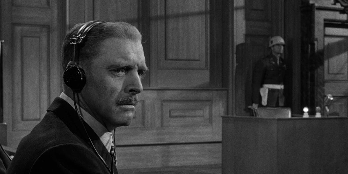 'Ernst Janning, que fez da sua vida uma podridão'