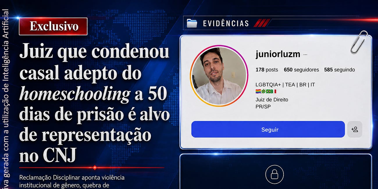 Juiz que condenou casal adepto do homeschooling a 50 dias de prisão é alvo de representação no CNJ