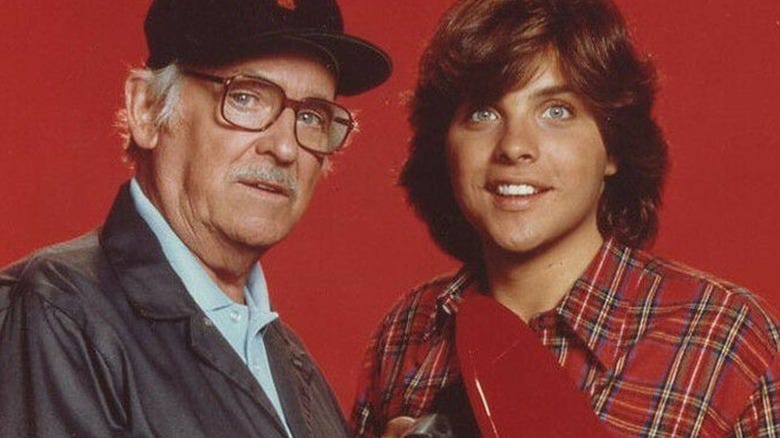 Clark Brandon and Barnard Hughes in "Mr. Merlin" Clark Brandon and Barnard Hughes in "Mr. Merlin"