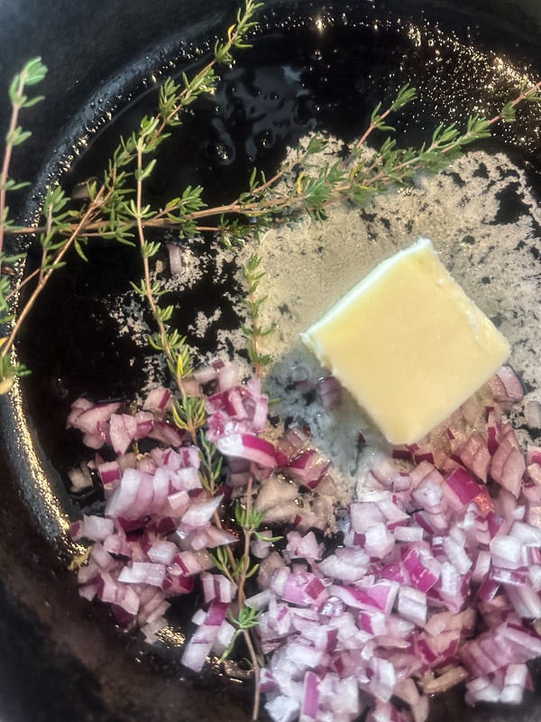 Try this Maple Bacon Cabbage recipe! Roasted cabbage wedges with crispy bacon and a homemade maple Dijon dressing. Easy, flavorful, gluten-free side dish for fall dinners, Thanksgiving, or meal prep. #vegetableside #cabbagerecipes #shutterbean