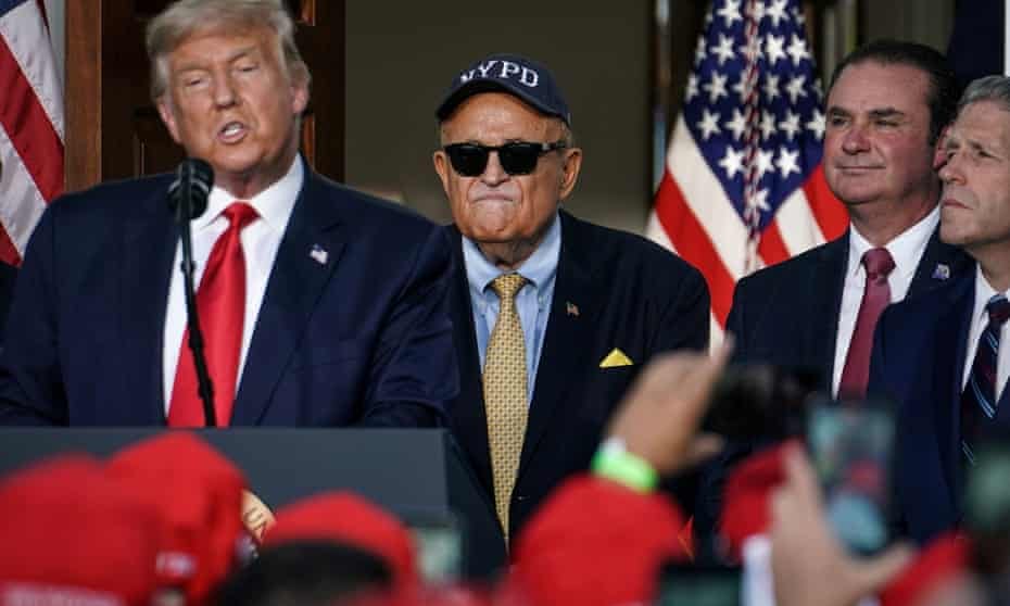 Giuliani with Trump in August last year. Prosecutors consider each one of Giuliani and the other lawyers’ acts to be crucial evidence of a potential violation of law, according to sources close to the investigation.