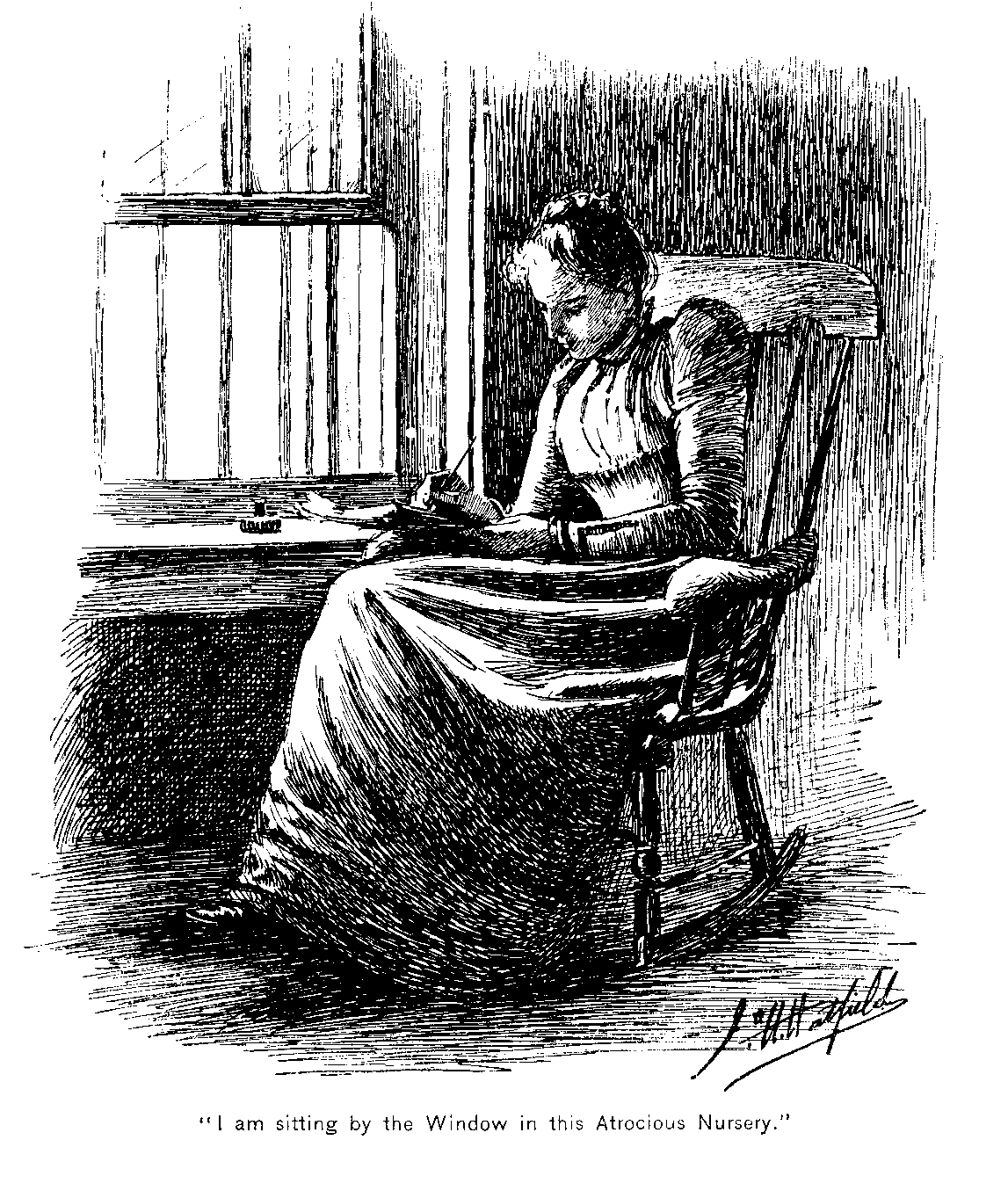 Joseph Henry Hatfield's 1892 illustration for The Yellow Wall-Paper, the middle branch of this reading tree. via Wikimedia Commons Joseph Henry Hatfield's 1892 illustration for The Yellow Wall-Paper, the middle branch of this reading tree. via Wikimedia Commons