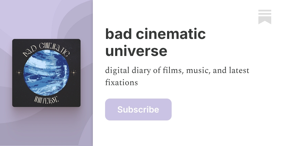 bad cinematic universe | lana | Substack