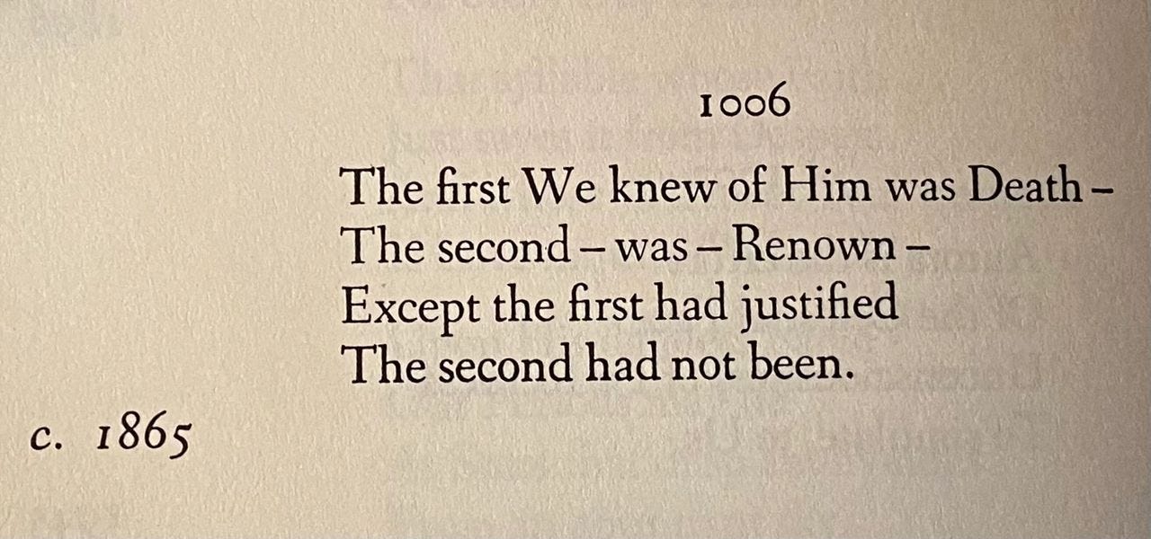 Poem 1006 by Emily Dickinson