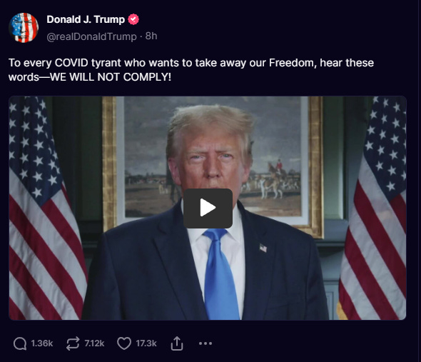 Donald Trump Reveals Where He Stands on COVID in New Viral Video