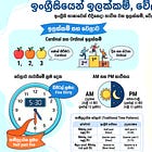  06: Numbers, Telling Time, and Dates (ඉලක්කම්, වෙලාව සහ දිනයන් පැවසීම)