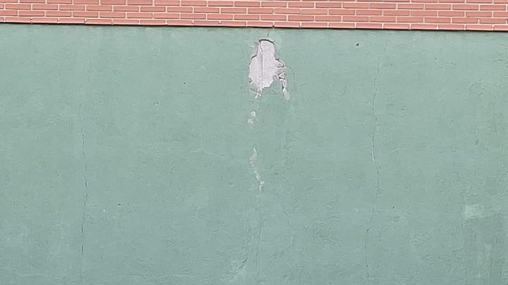 Estado de las pistas de frontenis del Polideportivo Municipal