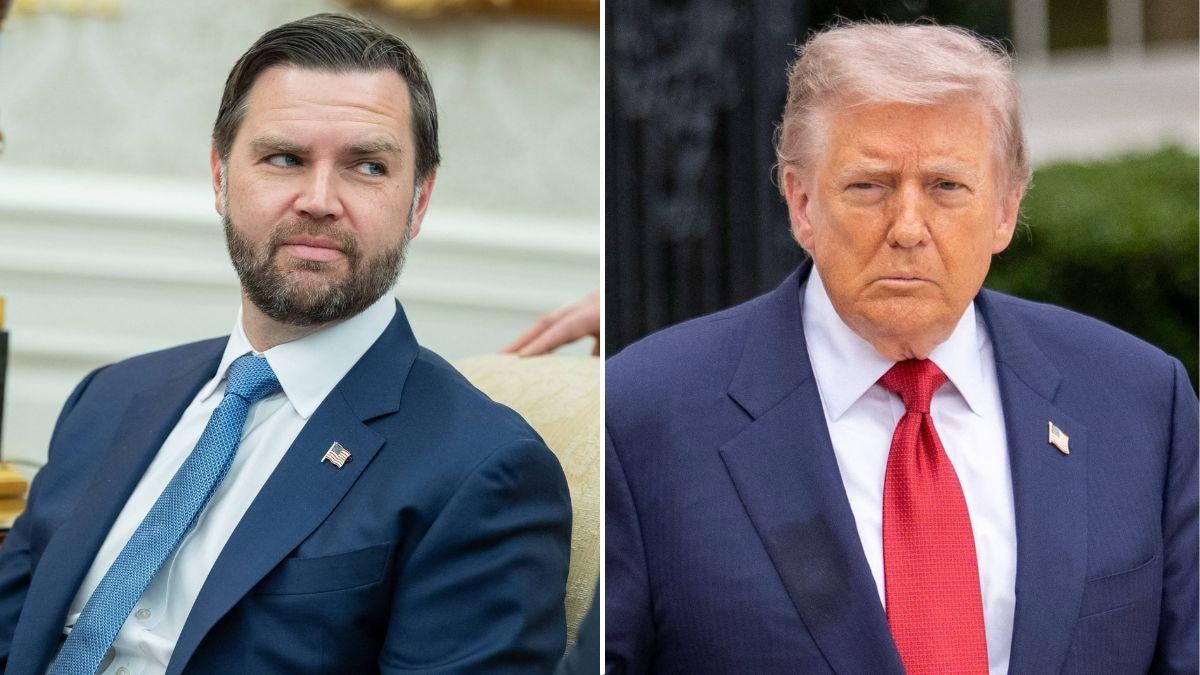 split image of J.D. Vance and Donald Trump split image of J.D. Vance and Donald Trump