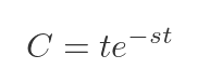 Laplace transform of t