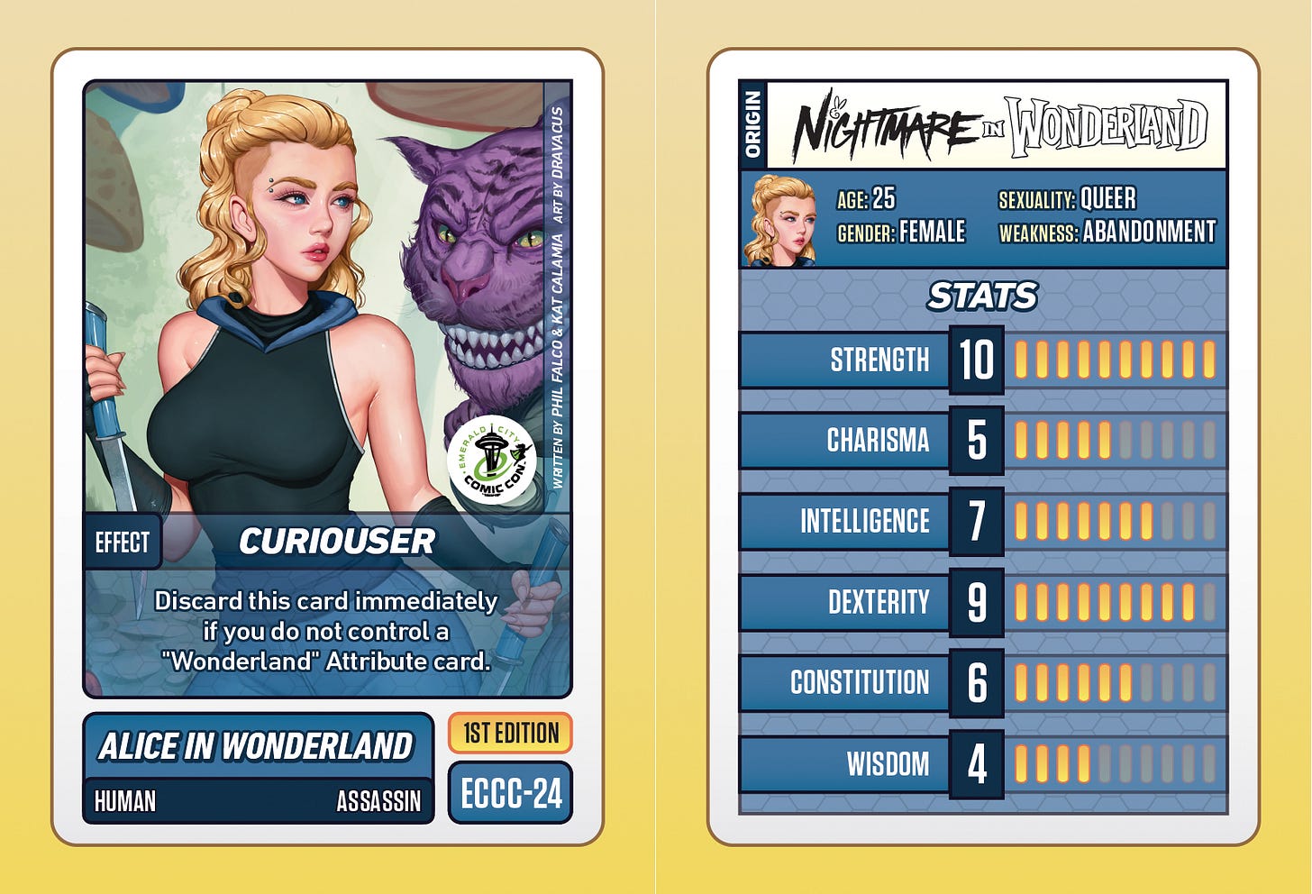 Nightmare in Wodnerland ECCC Trading Card