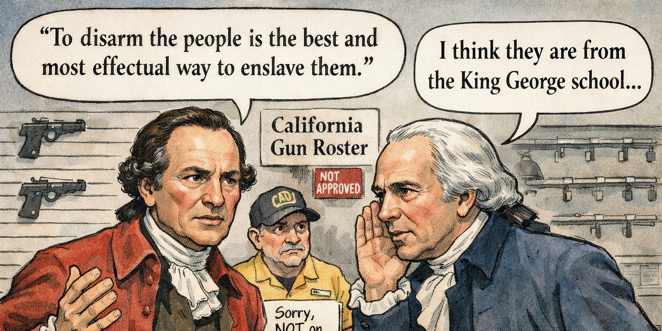 Nine Reasons Why California’s Government-Approved Gun Roster Is Awful, and Violates Constitutional Rights