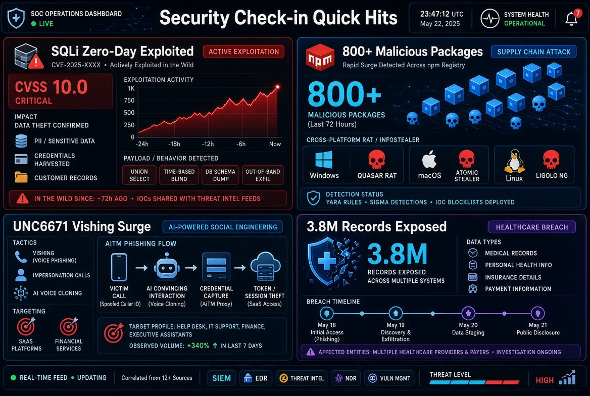 Security Check-in Quick Hits: Metabase Zero-Day Exploits, npm