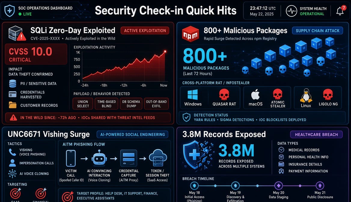 Security Check-in Quick Hits: Metabase Zero-Day Exploits, npm