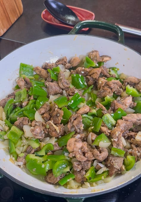 Gallery of images showing the different cooking stages of this recipe