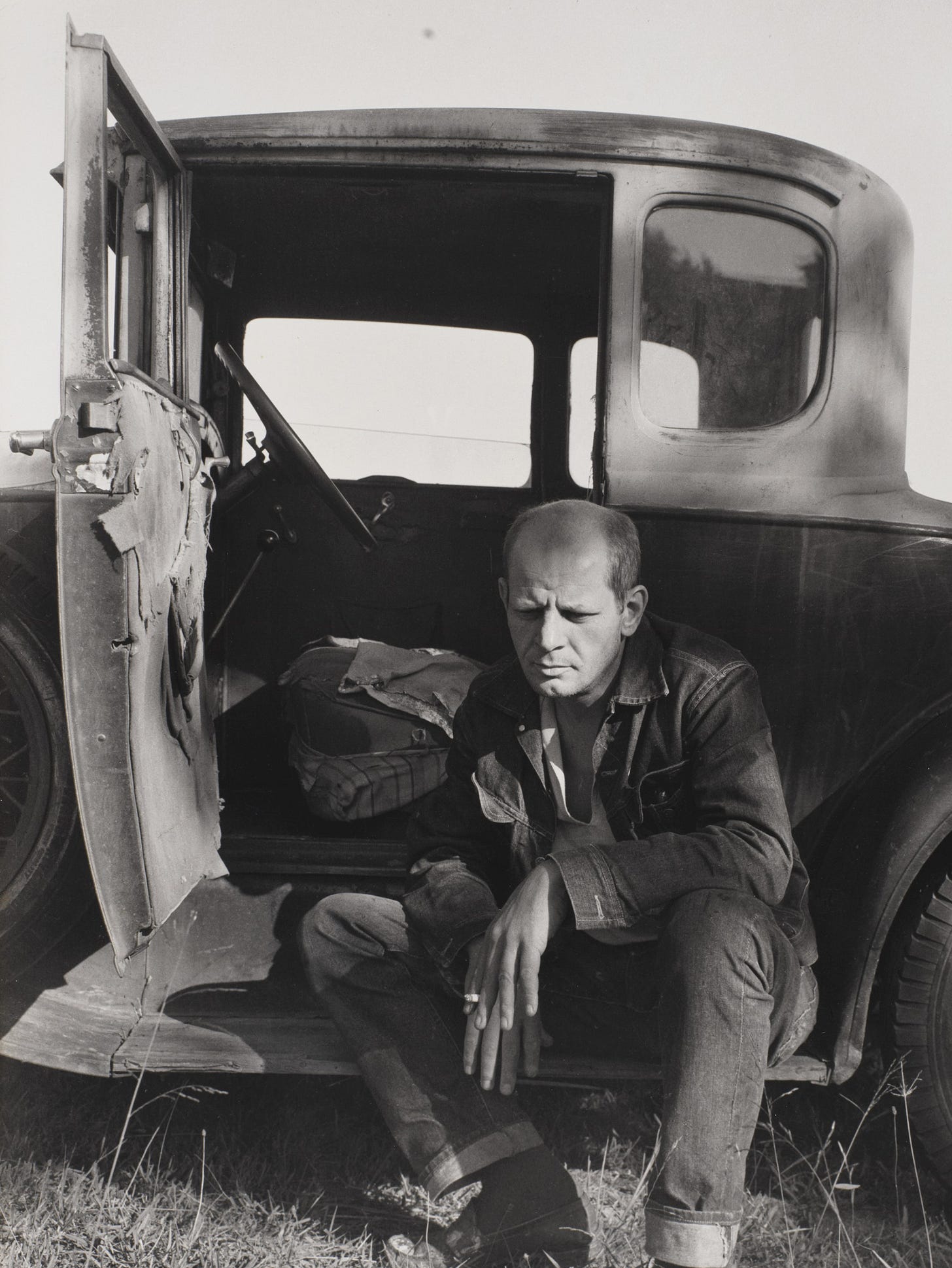 Jackson Pollock photographed in 1951 by Hans Namuth, five years before his death.