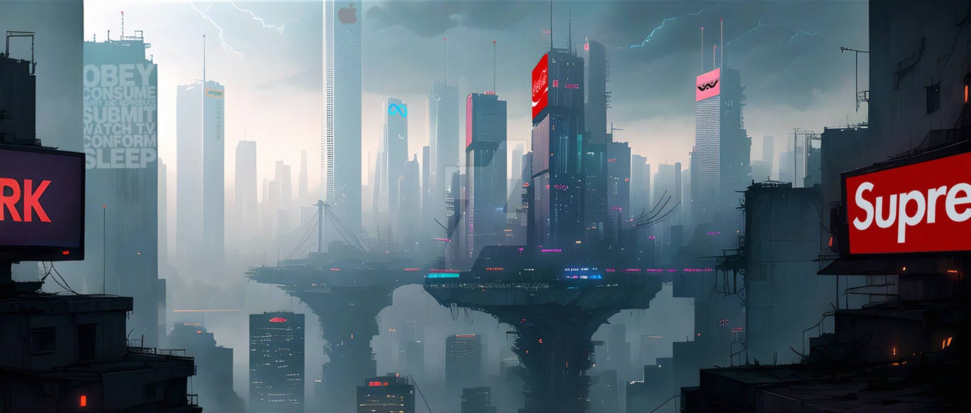 The Corporate Dystopia - Wallpaper by NeuralVision on DeviantArt