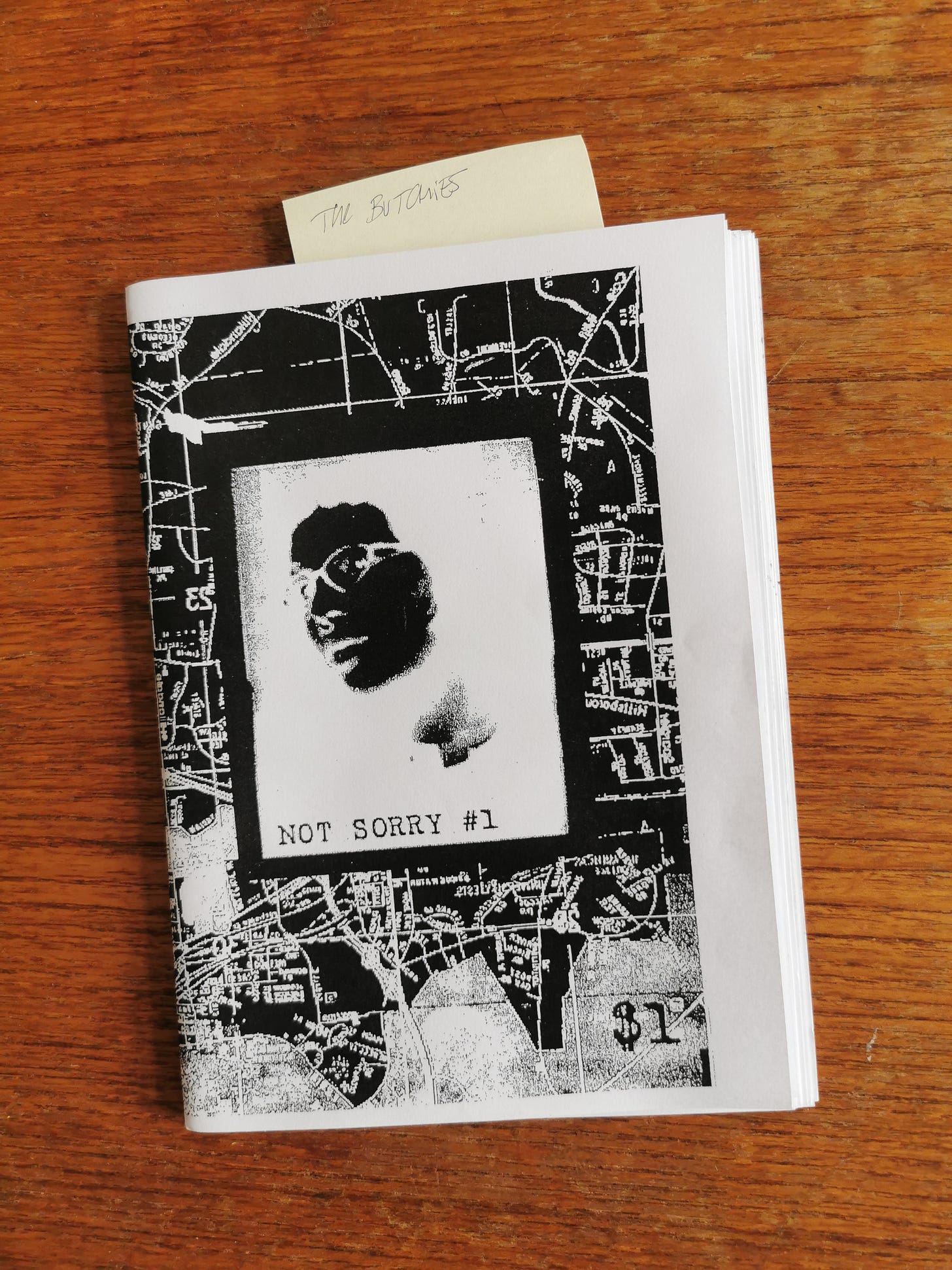 Cover of Not Sorry zine 1 from 2006