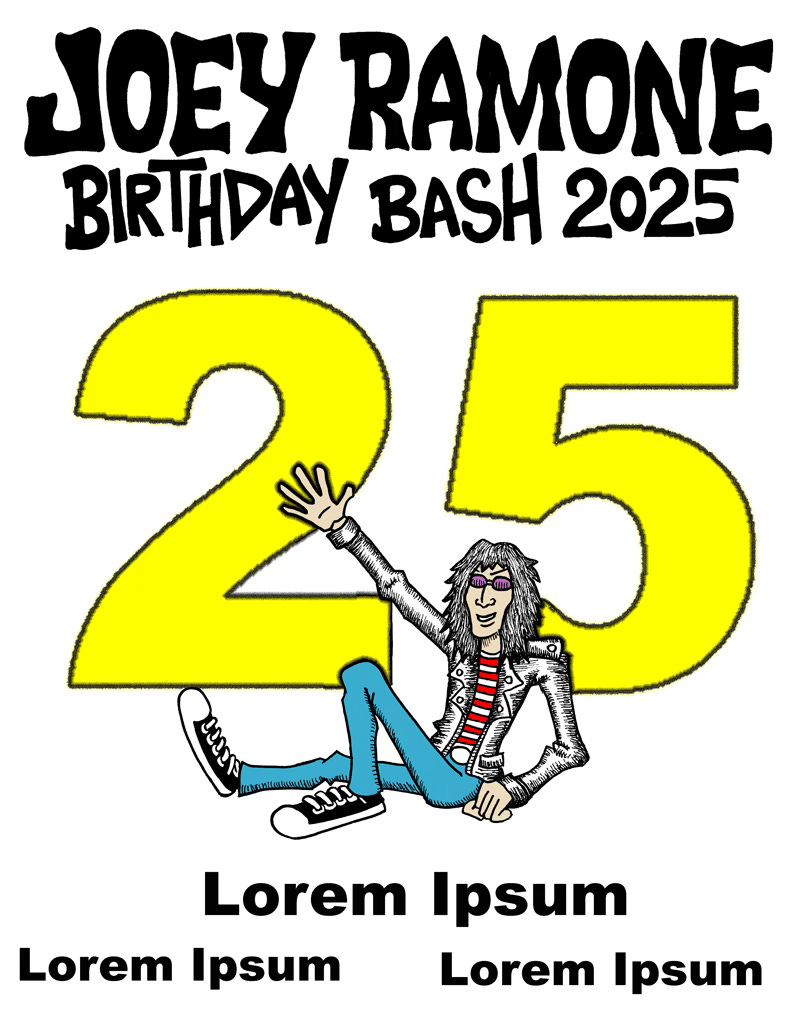 Creating the Joey Ramone Birthday Bash Poster