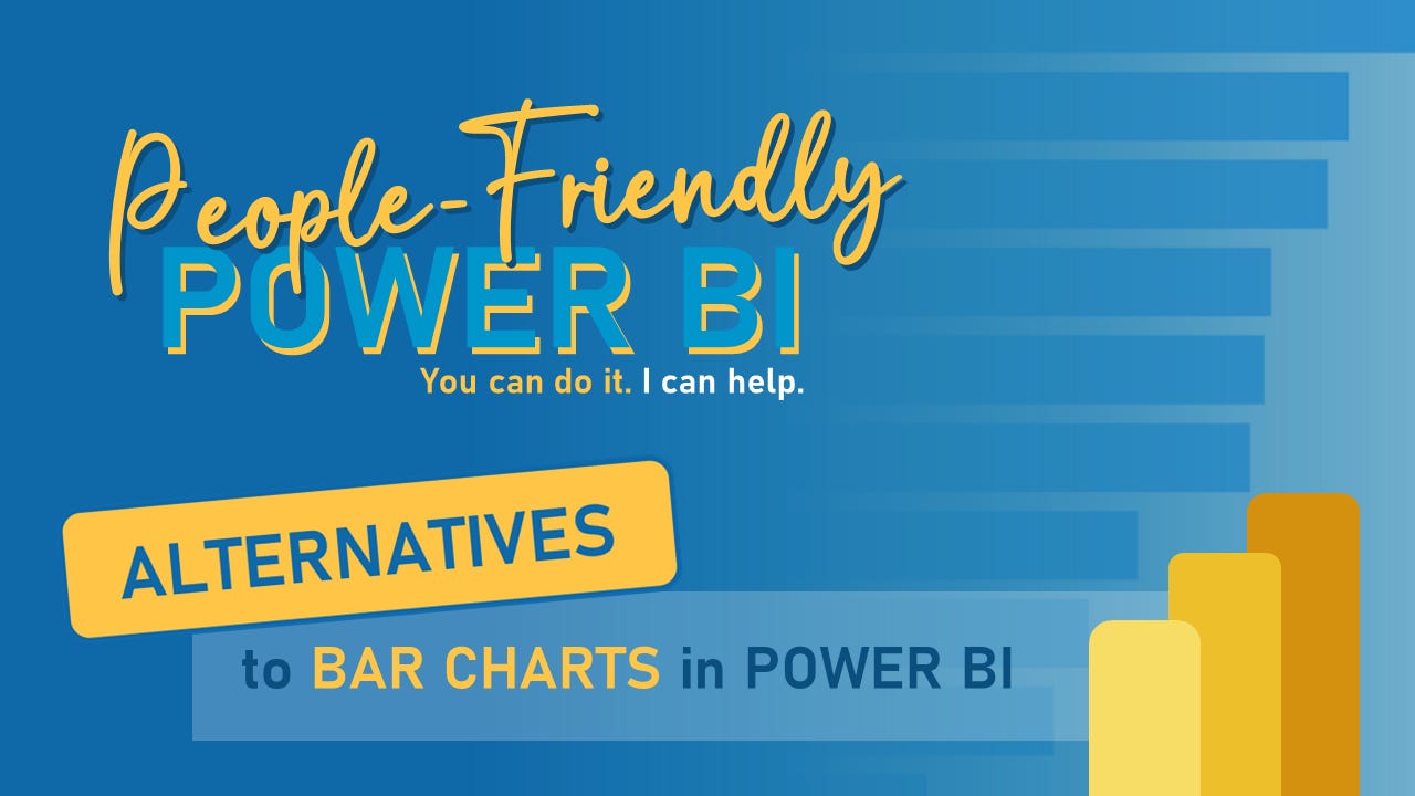4 Alternatives to Bar Charts in Power BI - by Joe Travers