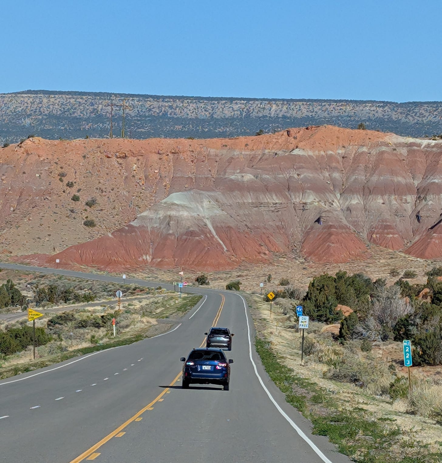 A road leading to an amazing vista in New Mexico