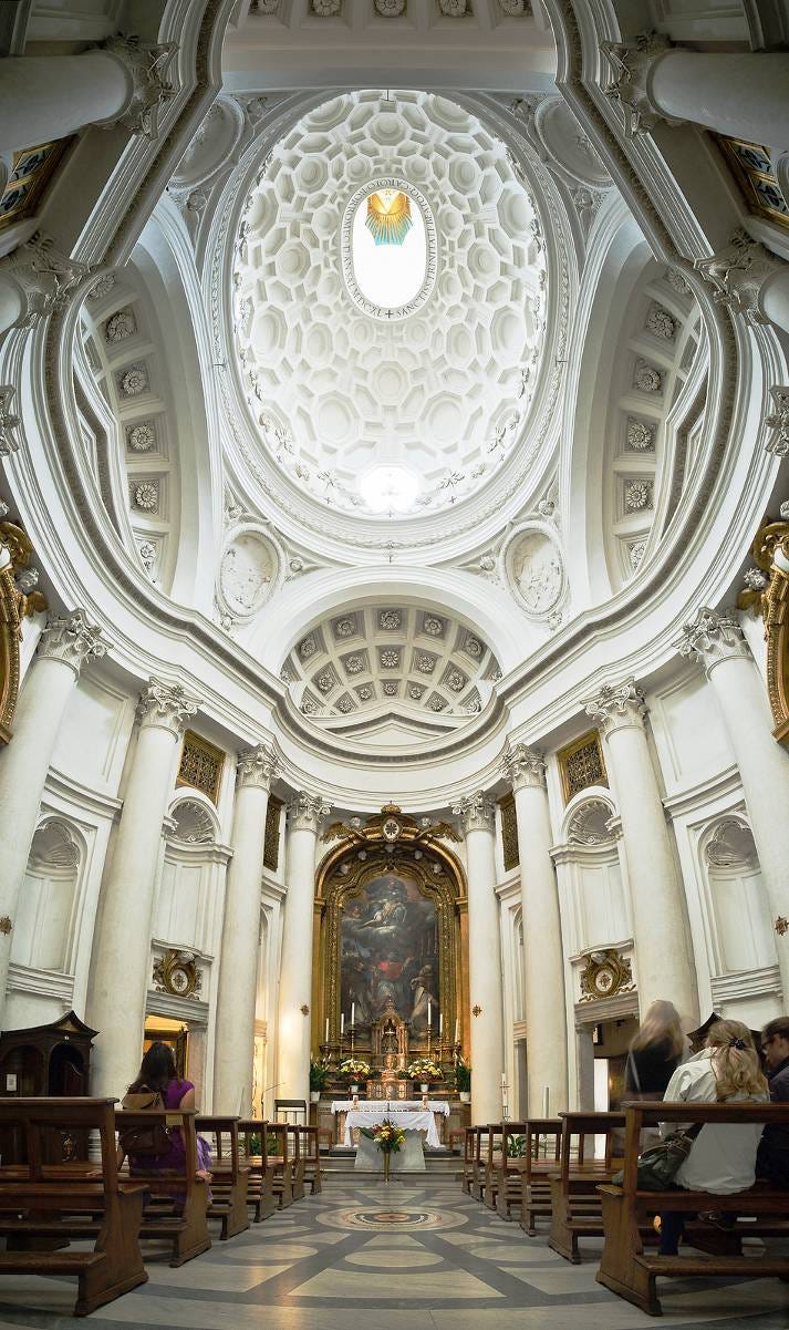 building] The church of San Carlo alle Quattro Fontane - Francesco  Borromini (1646) : r/architecture