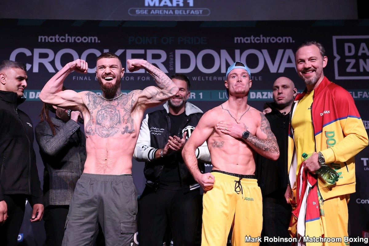 Paddy Donovan is Ready to Beat Lewis Crocker This Saturday