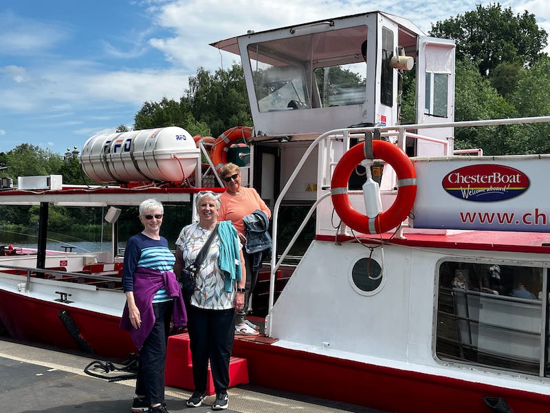 2025-6-18 Lewisville Ladies getting on the boat by Nikki Taylor