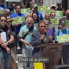 'We have a spending plan... that is a plan.' Mayor Barbara Lee, public unions hold a rally for Measure E