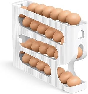 Hueveras Para Frigorifico, Huevos De Plastico Rodamiento Automático Para Refrigerador, Encimera Y Cocina, Dispensador De H... Hueveras Para Frigorifico, Huevos De Plastico Rodamiento Automático Para Refrigerador, Encimera Y Cocina, Dispensador De H...
