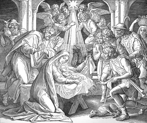 Images of the Bible - Annunciation of the birth of Christ to the shepherds